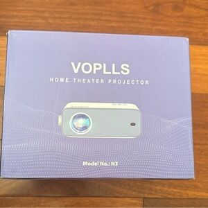VOPLLS  Home Theater Projector - Full HD Supported Mini Video Projector—Open Box